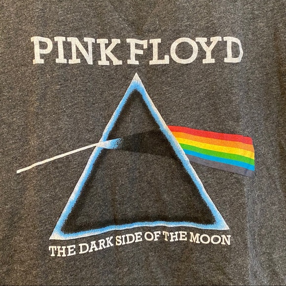 PINK FLOYD Choker Neck Retro Vintage Band Tee S - Picture 3 of 5